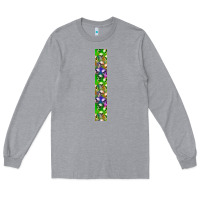 Heather Grey Halloween Key Fob Long Sleeve Tee - BundleAndBundleShop