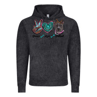 Vintage Black peace love pitbull Vintage Hoodie - RanaPortraitStore