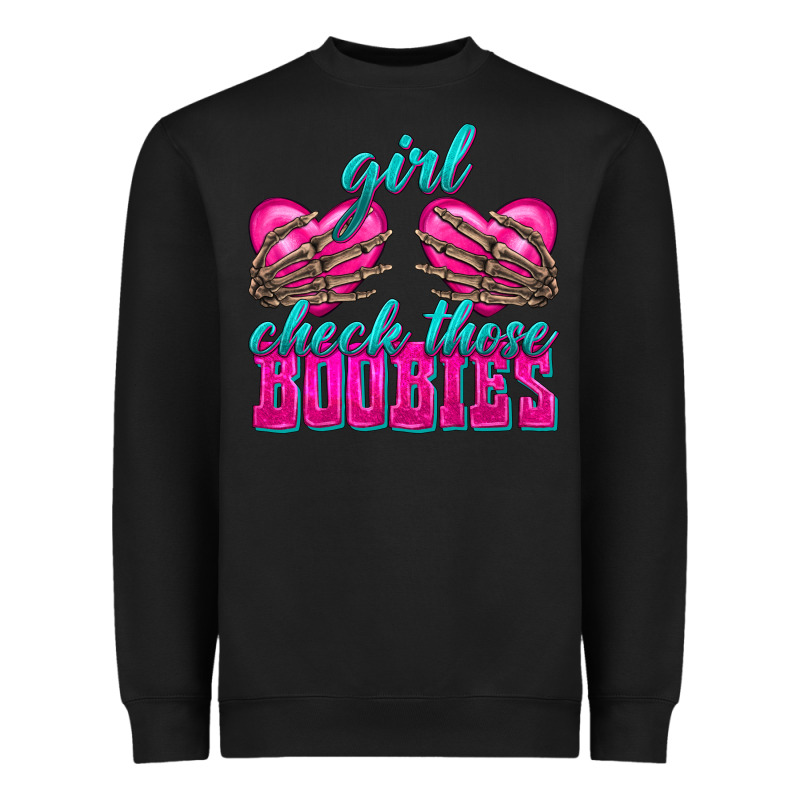Girl Check Those Boobies Heavyweight Sweatshirt by texasbilliewilder | Teevron