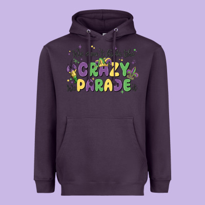 We Don't Hide The Crazy We Parade It Heavyweight Hoodie Designed By Maliassmallbusiness