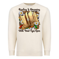 Sandshell reading is dreaming with your eyes open Premium Sweatshirt - NancyCooperArtShop