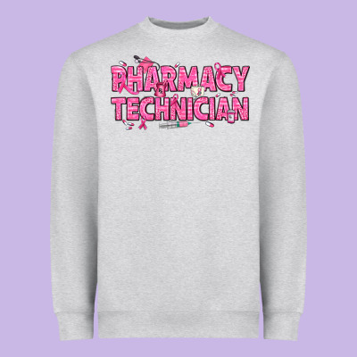 Breast Cancer Pharmacy Technician Heavyweight Sweatshirt Designed By Texasbilliewilder