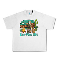 Lunar Rock camping life caravan and gnome Urban Heavy Tee - BarkalooDesign
