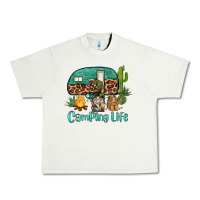Camping Life Caravan And Gnome Urban Heavy Tee | Teevron