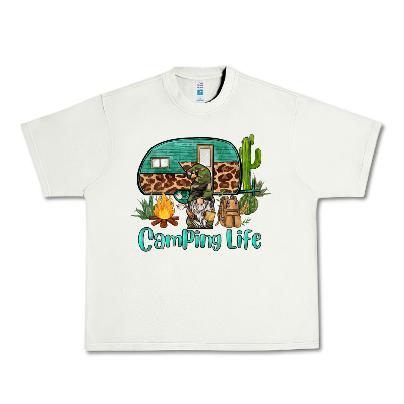 Camping Life Caravan And Gnome Urban Heavy Tee by BarkalooDesign | Teevron