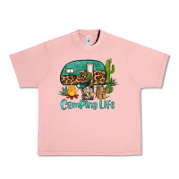 Salmon camping life caravan and gnome Urban Heavy Tee - BarkalooDesign