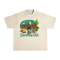 Sandshell camping life caravan and gnome Urban Heavy Tee - BarkalooDesign