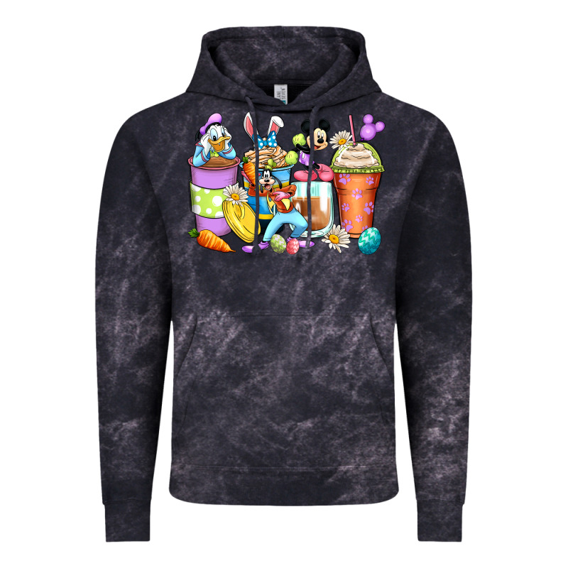 Easter Cartoon Characters Coffee Cups Vintage Hoodie by Zillion Design Studio | Teevron
