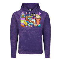 Cloud Purple easter cartoon characters coffee cups Vintage Hoodie - Zillion Design Studio