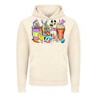 Vintage Artic easter cartoon characters coffee cups Vintage Hoodie - Zillion Design Studio