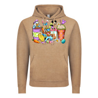Vintage Coffee easter cartoon characters coffee cups Vintage Hoodie - Zillion Design Studio