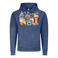 Vintage Denim easter cartoon characters coffee cups Vintage Hoodie - Zillion Design Studio