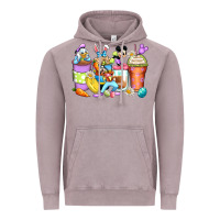 Vintage Zinc easter cartoon characters coffee cups Vintage Hoodie - Zillion Design Studio