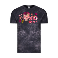 Cloud Black chicken valentine's day xoxo Vintage Tee - FaDigitalArtStudio