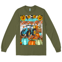 Army Green fall farm tractor air freshener Long Sleeve Tee - Artiststas