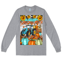 Heather Grey fall farm tractor air freshener Long Sleeve Tee - Artiststas