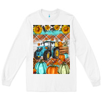 White fall farm tractor air freshener Long Sleeve Tee - Artiststas
