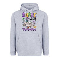 Heather Grey shake your tail feather mardi gras Heavyweight Hoodie - MaliasSmallBusiness