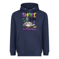 Navy shake your tail feather mardi gras Heavyweight Hoodie - MaliasSmallBusiness