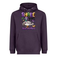 Plum shake your tail feather mardi gras Heavyweight Hoodie - MaliasSmallBusiness