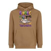 Toasted Coconut shake your tail feather mardi gras Heavyweight Hoodie - MaliasSmallBusiness