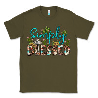 Army Green simply blessed Classic Tee - JahusDesignShop
