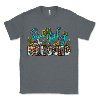 Charcoal Heather simply blessed Classic Tee - JahusDesignShop