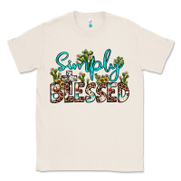 Natural simply blessed Classic Tee - JahusDesignShop