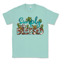 Seafoam simply blessed Classic Tee - JahusDesignShop