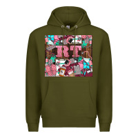 Army Green rt Premium Hoodie - LillyAllenDesigns