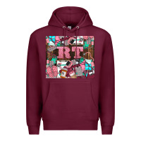Burgundy rt Premium Hoodie - LillyAllenDesigns