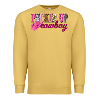 Antique Gold pucker up cowboy Premium Sweatshirt - NancyCooperArtShop