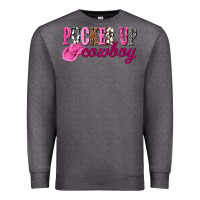 Charcoal Heather pucker up cowboy Premium Sweatshirt - NancyCooperArtShop
