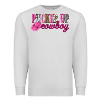 Dove Grey pucker up cowboy Premium Sweatshirt - NancyCooperArtShop