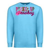 Ocean Blue pucker up cowboy Premium Sweatshirt - NancyCooperArtShop