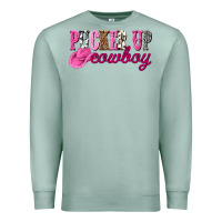 Seafoam pucker up cowboy Premium Sweatshirt - NancyCooperArtShop