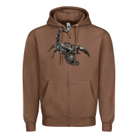 Chestnut scorpion Zipper Hoodie - LillyAllenDesigns