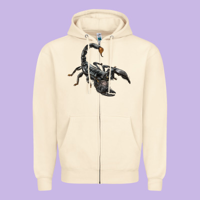 Scorpion Zipper Hoodie Designed By Lillyallendesigns