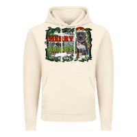 Vintage Artic merry and bright pitbull with farm Vintage Hoodie - RanaPortraitStore