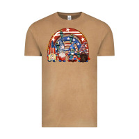 Vintage Camel 4th of July rainbow with gnomes Vintage Tee - CowGirlArtShop