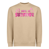 I Am A Survivor Breast Cancer Heavyweight Sweatshirt | Teevron