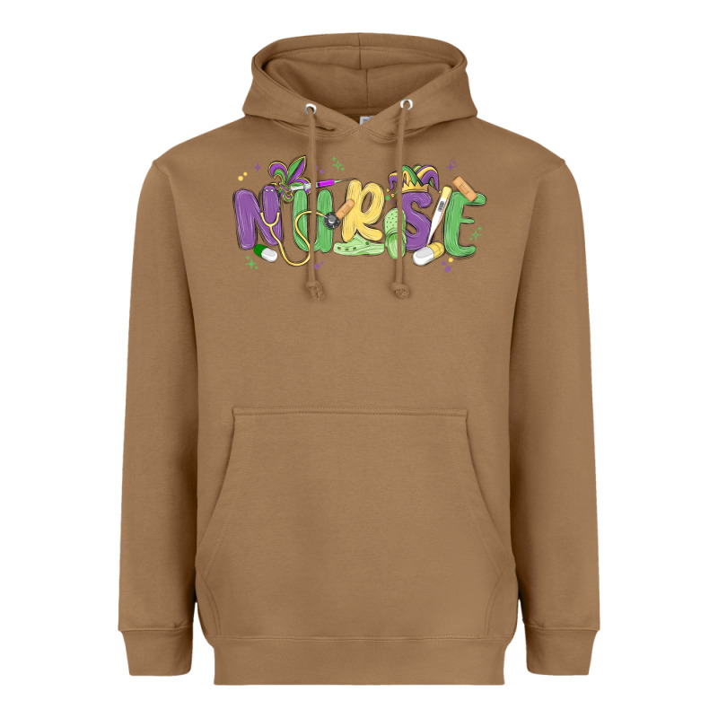 Nurse Mardi Gras Heavyweight Hoodie by MaliasSmallBusiness | Teevron