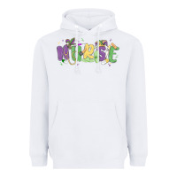 White nurse mardi gras Heavyweight Hoodie - MaliasSmallBusiness
