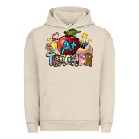 Pigment French Oak a teacher Urban Hoodie - NancyCooperArtShop
