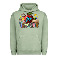 Pigment Oil Green a teacher Urban Hoodie - NancyCooperArtShop