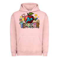 Pigment Salmon a teacher Urban Hoodie - NancyCooperArtShop