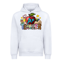 White a teacher Urban Hoodie - NancyCooperArtShop