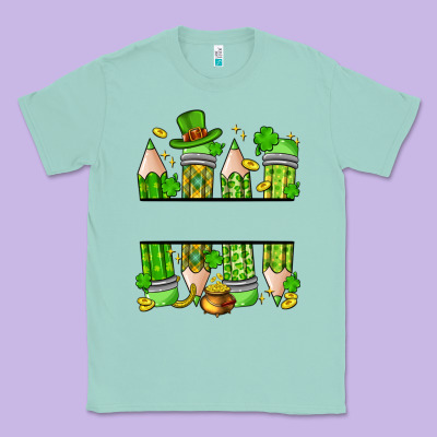 Personalized St. Patrick's Day Pencils Classic Tee Designed By Artiststas