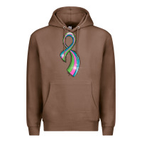 Chestnut metastatic breast cancer ribbon Premium Hoodie - LillyAllenDesigns