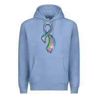 Colony Blue metastatic breast cancer ribbon Premium Hoodie - LillyAllenDesigns